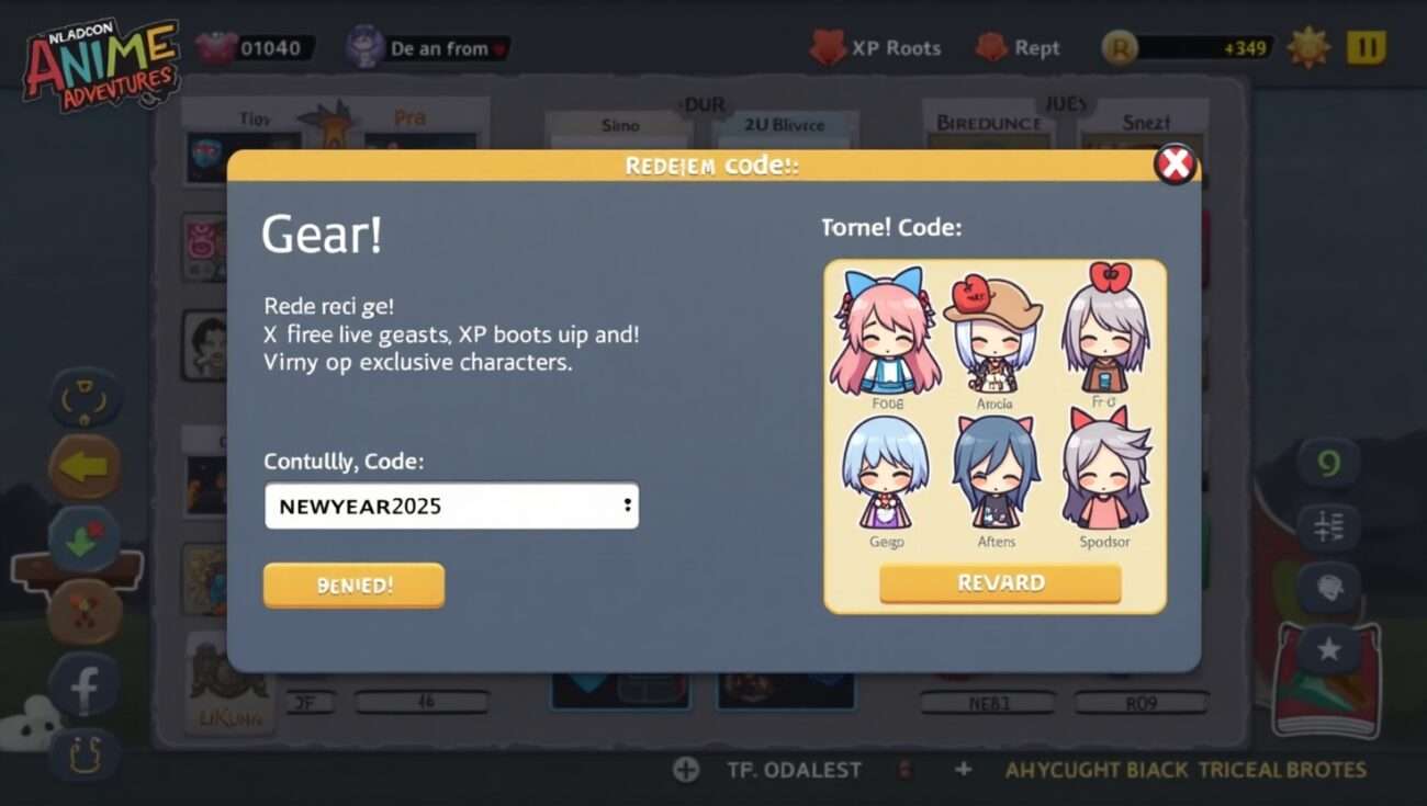 Anime adventures codes 2025